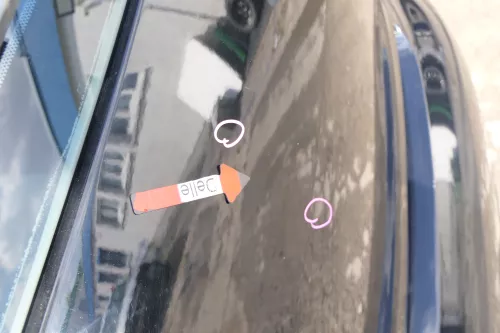 VW Fox 5Z Heckklappe Kofferraumklappe Klappe hinten + Scheibe schwarz L041 (170842)