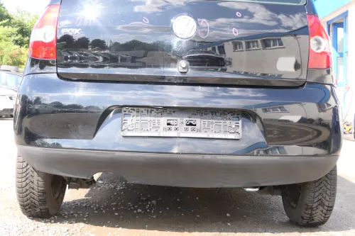 VW Fox 5Z Stoßstange hinten Stoßfänger schwarz L041 uni Heckstoßstange