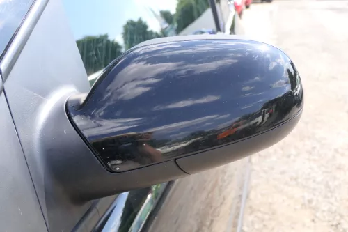 VW Fox 5Z manueller Spiegel Außenspiegel + Glas links schwarz L041