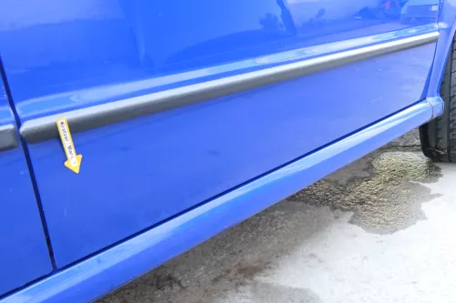 Skoda Fabia 6Y Kombi Limousine Tür vorne rechts Beifahrertür blau LF5K (170899)