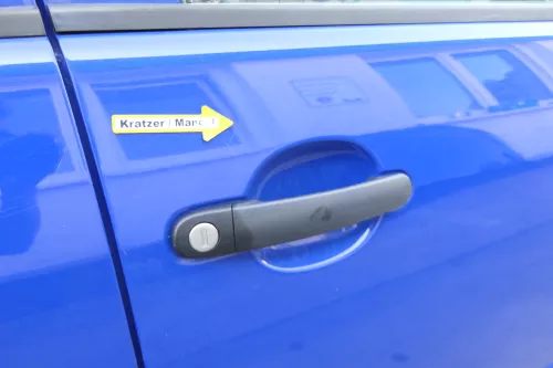 Skoda Fabia 6Y Kombi Limousine Tür vorne rechts Beifahrertür blau LF5K (170899)