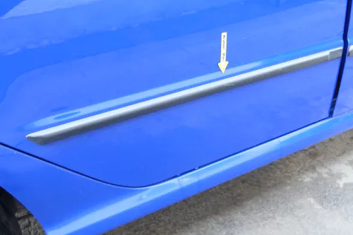 Skoda Fabia 6Y Limousine Schrägheck Tür hinten rechts blau LF5K (170900)