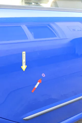 Skoda Fabia 6Y Limousine Schrägheck Tür hinten rechts blau LF5K (170900)