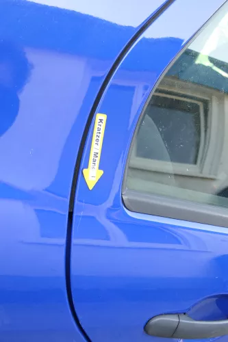 Skoda Fabia 6Y Limousine Schrägheck Tür hinten rechts blau LF5K (170900)