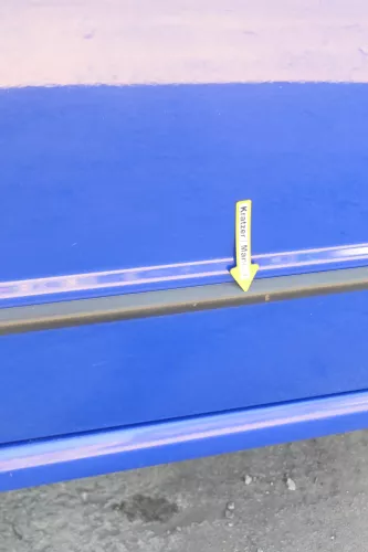 Fabia 6Y Kombi + Limousine Tür vorne links Fahrertür blau LF5K ohneAnbaute (170902)