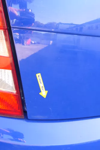 Skoda Fabia 6Y6 Schrägheck Heckklappe Kofferraumklappe hinten blau LF5K (170904)