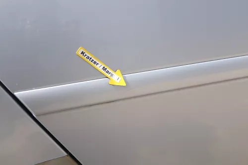 Audi A6 4B C5 Tür Türblatt hinten rechts grau silber LY7M (170930)