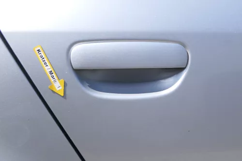 Audi A6 4B C5 Tür Türblatt hinten rechts grau silber LY7M (170930)