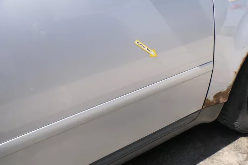 Audi A6 4B C5 Tür nur Türblatt vorne rechts Beifahrertür grau silber LY7M (170931)