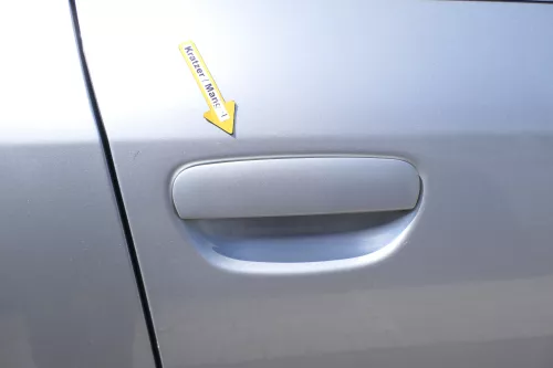 Audi A6 4B C5 Tür nur Türblatt vorne rechts Beifahrertür grau silber LY7M (170931)