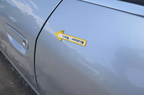 Audi A6 4B C5 Tür Türblatt hinten links grau silber LY7M nur Türblatt (170932)