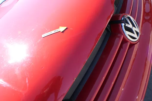 VW Golf 4 Motorhaube Haube Klappe vorne rot LP3G (171074)