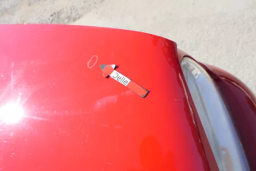 VW Golf 4 Motorhaube Haube Klappe vorne rot LP3G (171074)