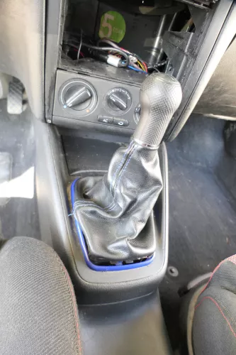 Golf 4 Bora Schaltknauf Schaltsack Schaltung Schaltknüppel Benziner 1,6 1,4 blau (171091)