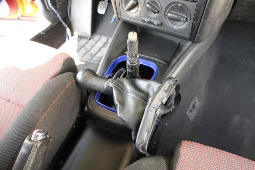 Golf 4 Bora Schaltknauf Schaltsack Schaltung Schaltknüppel Benziner 1,6 1,4 blau (171091)