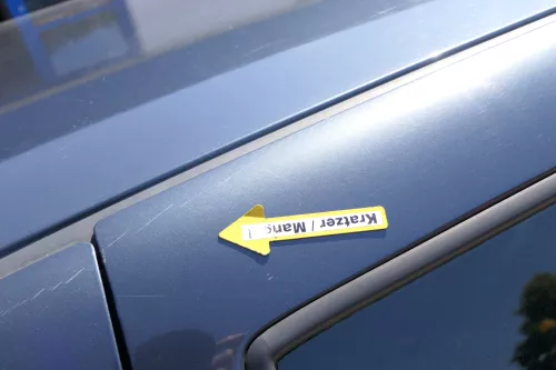 VW Golf 4 1J Limousine Tür hinten links grau blau LC7V blue (KEINkombi) d (171127)