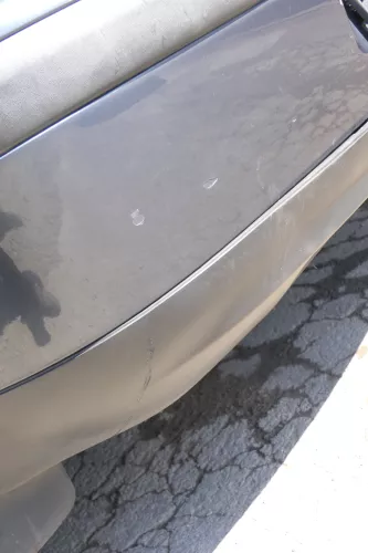 VW Golf 4 Limousine Stoßstange hinten Heckstoßstange Stoßfänger grau LC7V (171129)