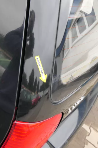 VW Lupo 6X Heckklappe Klappe Kofferraumklappe Scheibe schwarz L041 (171143)