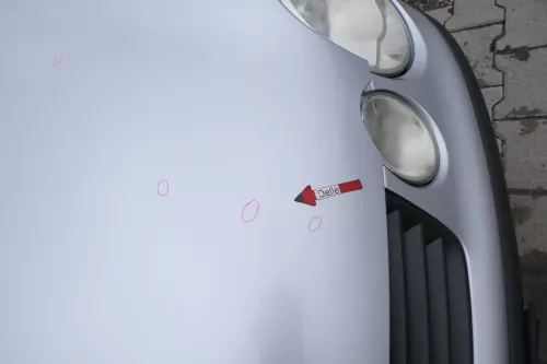 VW Polo 9N Motorhaube Klappe vorne silber grau LA7W reflexsilber bisca.Bj.2004 (171149)