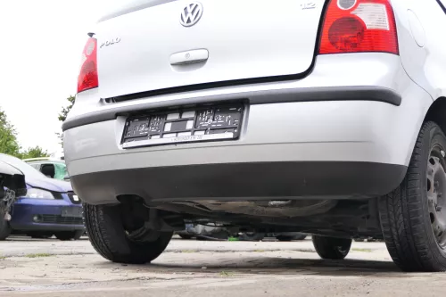 VW Polo 9N 9N3 Stoßstange Heckstoßstange hinten silber grau LA7W (171157)