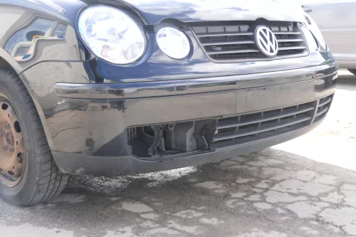 VW Polo 9N Stoßstange Frontstoßstange vorne schwarz L041 + Grill (171182)
