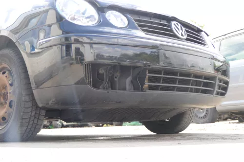 VW Polo 9N Stoßstange Frontstoßstange vorne schwarz L041 + Grill (171182)