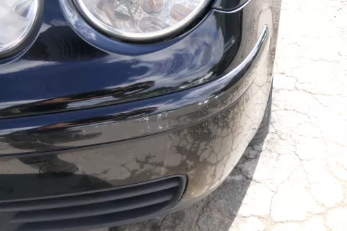 VW Polo 9N Stoßstange Frontstoßstange vorne schwarz L041 + Grill (171182)