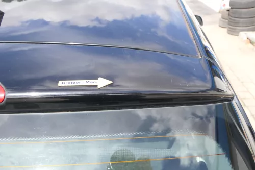 VW Polo 9N3 9N Heckklappe Kofferraumklappe Klappe schwarz L041 - Scheibe (171187)