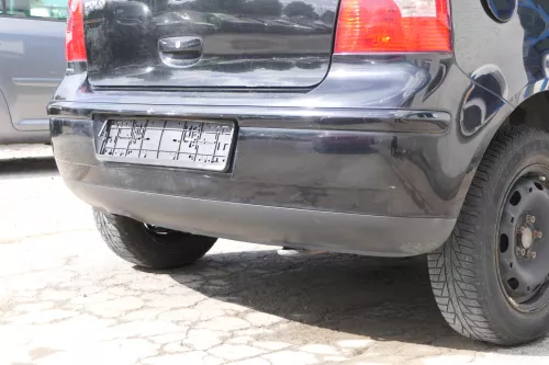 VW Polo 9N 9N3 Stoßstange Heckstoßstange hinten schwarz L041 (171189)