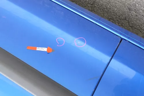 VW Polo 9N 9N3 Tür vorne rechts Beifahrertür 4/5-Türer blau LA5M ohneAnba (171201)