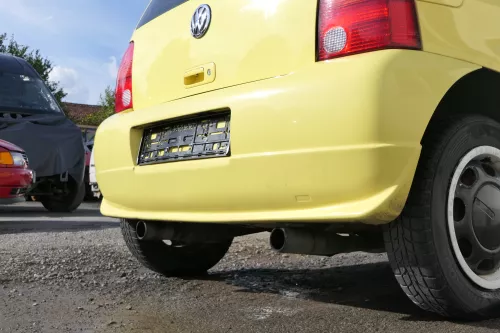 VW Lupo Stoßstange hinten Heckstoßstange Stoßfänger gelb LD1B Tuning Sport (171245)