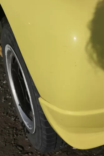 VW Lupo Stoßstange hinten Heckstoßstange Stoßfänger gelb LD1B Tuning Sport (171245)