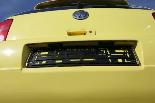 VW Lupo Stoßstange hinten Heckstoßstange Stoßfänger gelb LD1B Tuning Sport (171245)
