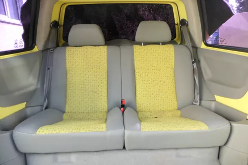 VW Lupo Seat Arosa Sitz Rückbank Sitzfläche für Kopfstützen gelb grau (171251)