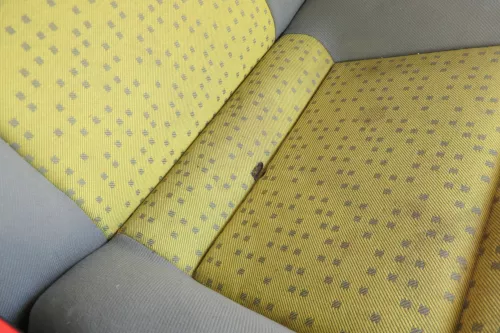 VW Lupo Seat Arosa Sitz Rückbank Sitzfläche für Kopfstützen gelb grau (171251)