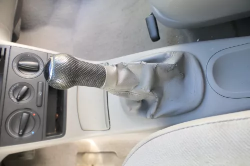 VW Lupo Polo 6N Schaltknauf Schaltsack Schaltung Schaltknüppel grau (171252)