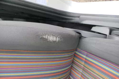 VW Fox Sitz Fahrersitz vorne links OHNEAirbag höhenverstellbar  v (171266)