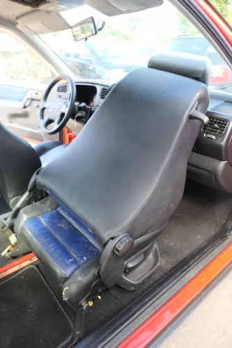 VW Golf 3 1H Limousine 2/3-Türer Sitze vorne und hinten Leder Ledersitze blau  (171290)