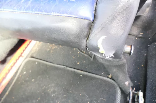 VW Golf 3 1H Limousine 2/3-Türer Sitze vorne und hinten Leder Ledersitze blau  (171290)