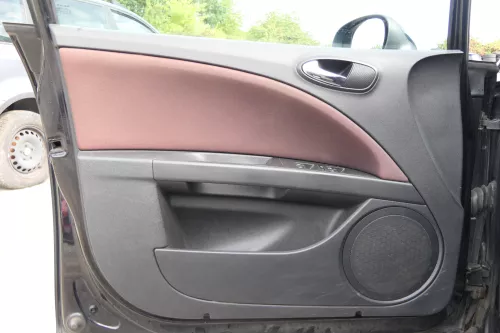 1x Leon 1P Türverkleidung Verkleidung Tür vorne links Griff grau persiaschwarz