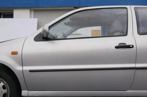 VW Polo 6N 6N2 Tür vorne links Fahrertür 2/3-Türer silber LB7Z