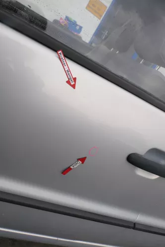 VW Polo 6N 6N2 Tür vorne links Fahrertür 2/3-Türer silber LB7Z (171403)