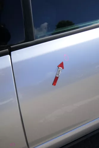 Audi A4 B5 Tür nur Türblatt hinten links silber LY7W - Facelift (171451)