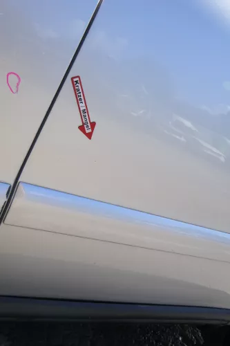 Audi A4 B5 Tür nur Türblatt hinten links silber LY7W - Facelift (171451)