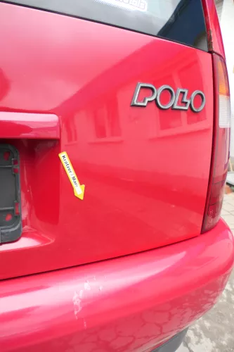 VW Polo Kombi Variant 6KV Heckklappe Klappe hinten Kofferraumklappe rot LY3D (171482)