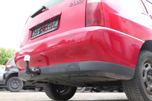 VW Polo Kombi Variant Stoßstange hinten Heckstoßstange rot LY3D (171483)