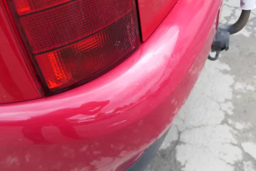 VW Polo Kombi Variant Stoßstange hinten Heckstoßstange rot LY3D (171483)