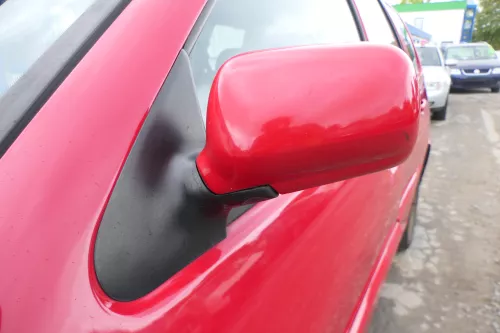 VW Polo Kombi elektrisch Spiegel vorne links Außenspiegel rot LY3D bisBj1999