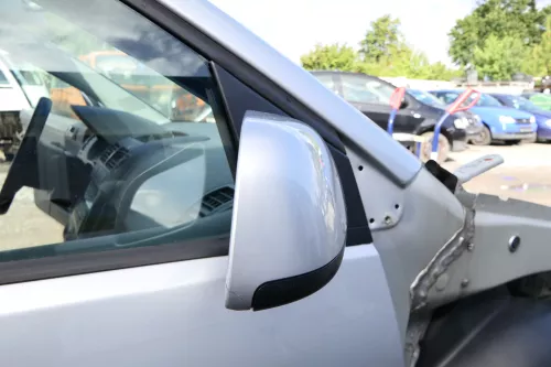 VW Polo 9N manueller Spiegel Außenspiegel rechts vorne silber LA7W (171548)