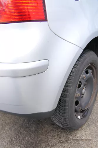 VW Polo 9N 9N3 Stoßstange Heckstoßstange hinten silber LA7W (171550)